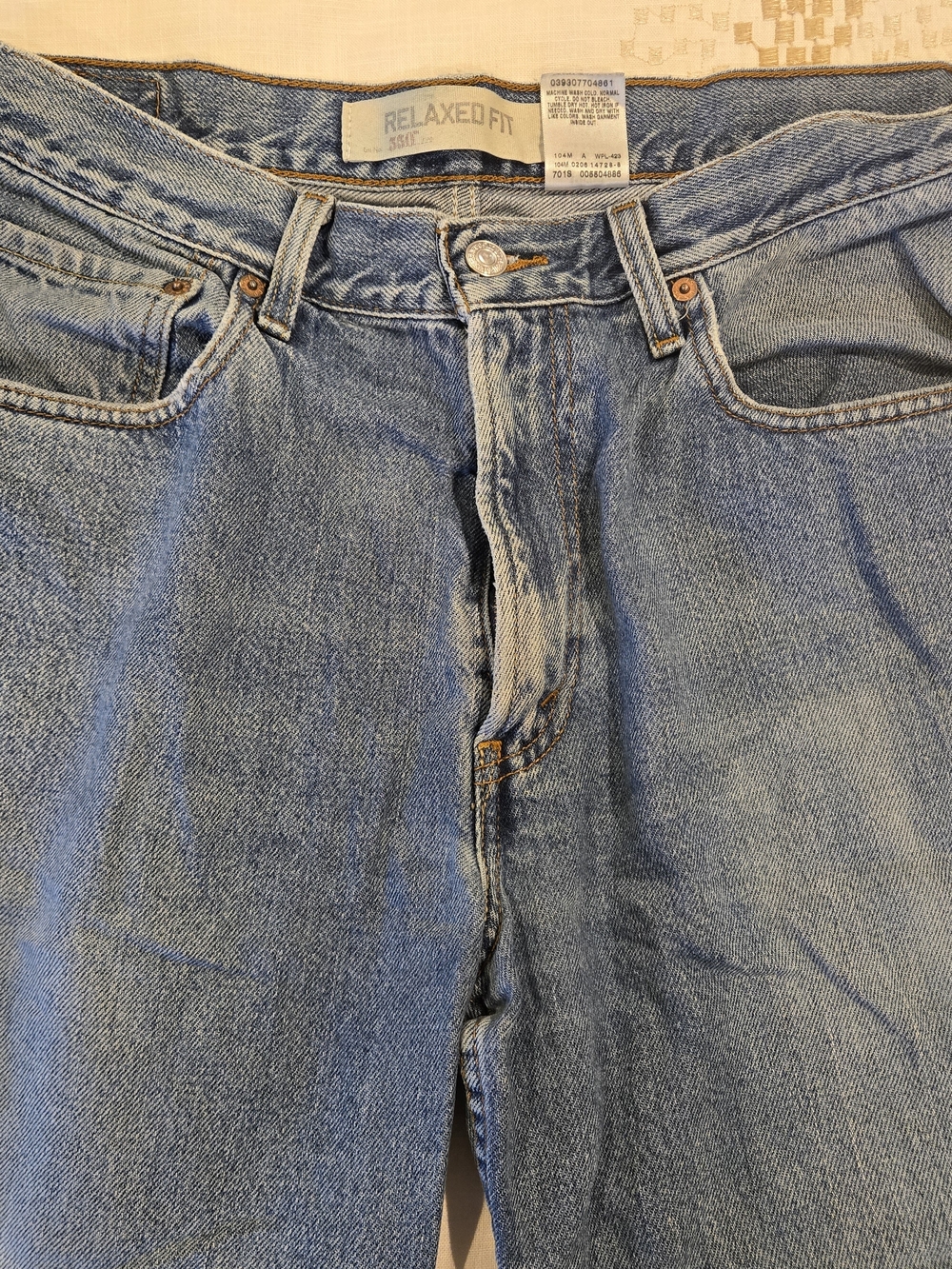 Relaxed Fit Light Blue Men's Jeans 34x32
